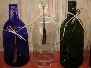 close-up bottles