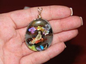 Simple wire wrapped pendant