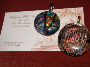 Simple dichro pendants