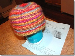 chunky mocha knit hat