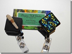 Blue and Gold Confetti Badge Reel