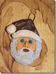 Santa-glass-clay-ornament