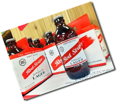 red stripe bottles