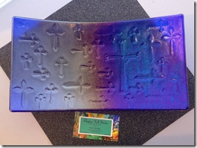 Cobalt Cross Platter