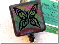 butterfly badge reel