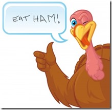 turkey ham sign