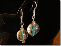 blown glass earrings