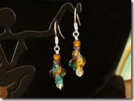 glass twist earrings