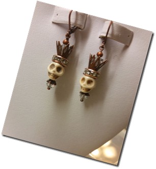 day-of-dead-earring