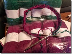 double knitting bag project